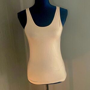 Cream tan colored soft cotton tank top